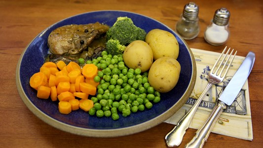 Pheasant Breast and Veg