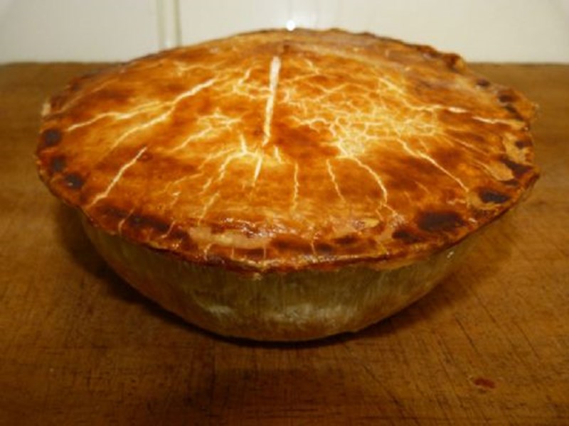 Large Chicken, Gammon and Stuffing Pie