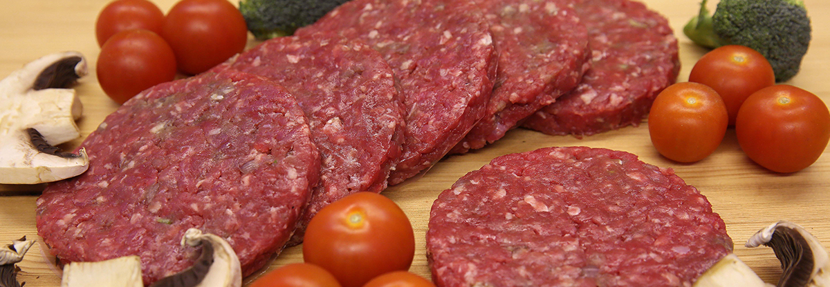 Burgers and veg